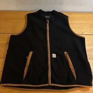 Carhartt Men's Relaxed Fit Fleece Vest xxl black